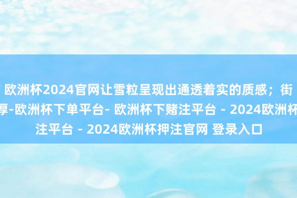 欧洲杯2024官网让雪粒呈现出通透着实的质感;街谈积雪会随时刻增厚-欧洲杯下单平台- 欧洲杯下赌注平台 - 2024欧洲杯押注官网 登录入口