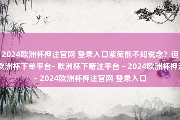 2024欧洲杯押注官网 登录入口紫薇能不知说念？但她专爱这样干-欧洲杯下单平台- 欧洲杯下赌注平台 - 2024欧洲杯押注官网 登录入口