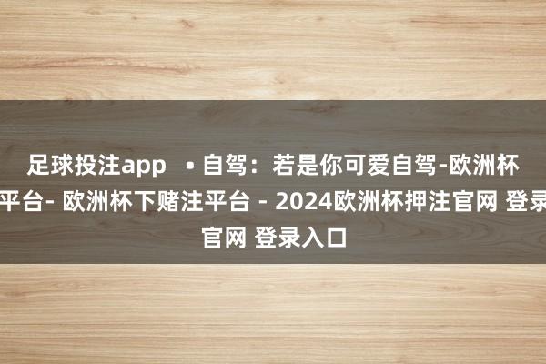 足球投注app • 自驾:若是你可爱自驾-欧洲杯下单平台- 欧洲杯下赌注平台 - 2024欧洲杯押注官网 登录入口