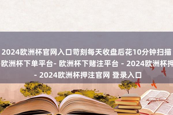 2024欧洲杯官网入口苛刻每天收盘后花10分钟扫描顺应条目的品种-欧洲杯下单平台- 欧洲杯下赌注平台 - 2024欧洲杯押注官网 登录入口